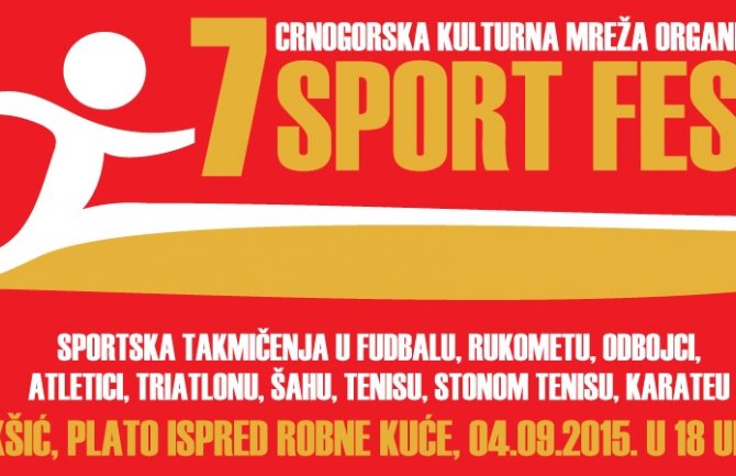 Sedmi Sport Fest sjutra u Nikšiću