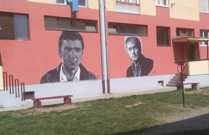 Sjećanje na velikane:  Osvanuo mural posvećen Bati i Mandi!