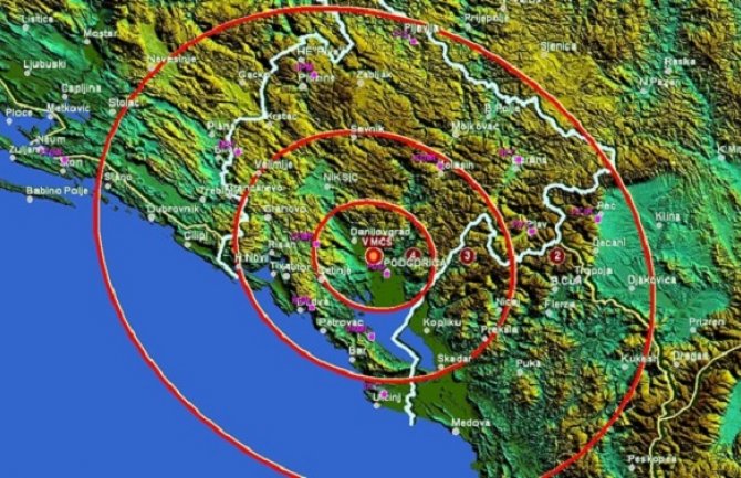  Zemljotres jačine 3.9 Rihtera  