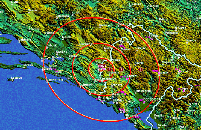 Zemljotres kod Bileće, osjetio se i u CG