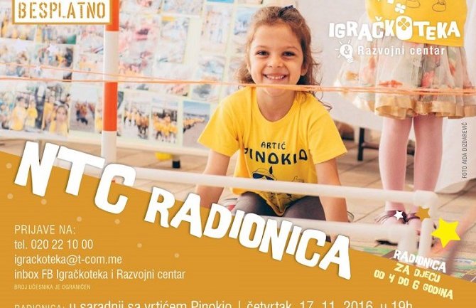 Udruženje Roditelji organizuje dvije radionice za djecu predškolskog i ranog školskog uzrasta