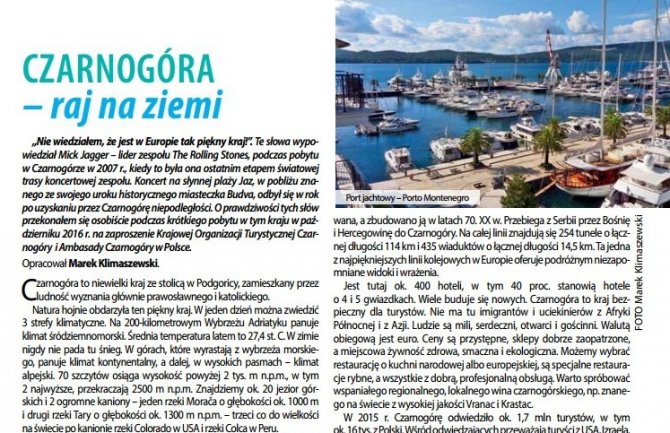 Poljski novinar o turističkoj ponudi naše zemlje: Crna Gora je raj na zemlji!