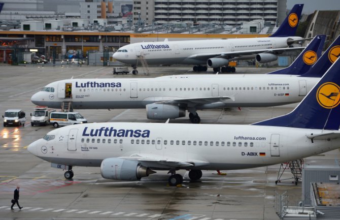 Lufthanza otkazala 876 letova zbog strajka pilota