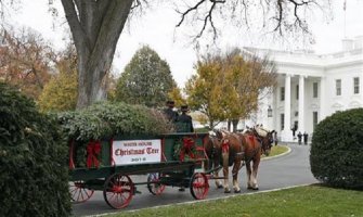 Mišel Obama primila Božićno drvo u Bijeloj kući