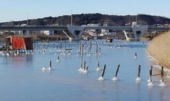 Zaledila voda u Port Mileni, nešto što se ne pamti do sada