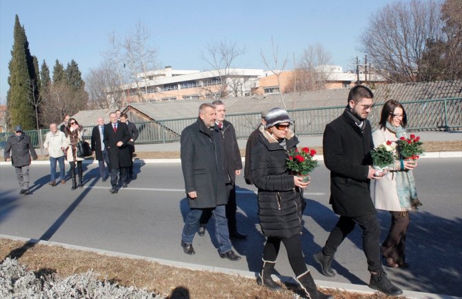 U Podgorici obilježena godišnjica stradanja: Da nastavimo putem koji je Srđan Aleksić trasirao