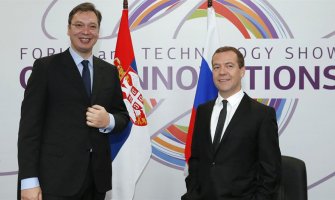 Medvedev  čestitao rođendan Vučiću