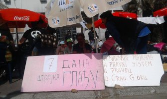 Sedmica gladi pred Parlamentom