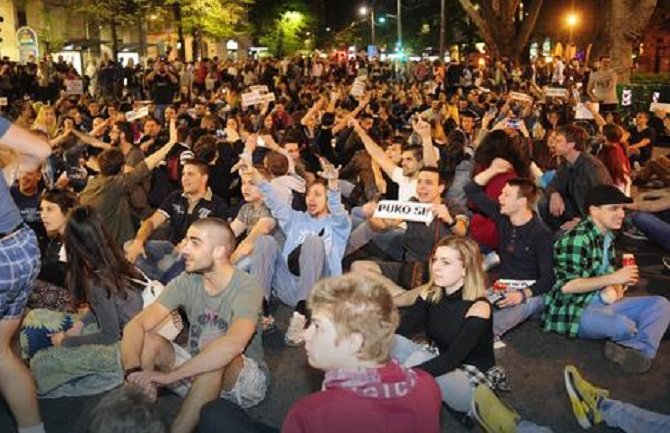 Protest protiv Vučića u Beogradu