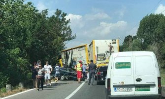 Saobraćajna nezgoda u Zeti, saobraćaj u prekidu