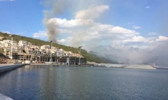 Tivat: Borba sa vatrom i dalje traje, situacija povoljnija nego sinoć