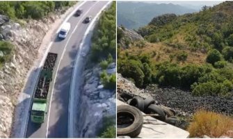 Policiji poznato ko je istovario gume  i izazvao ekološki incident nadomak Cetinja