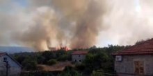 Požar u Donjem Grblju: Vatrogasci odbranili kuće (Video)