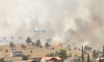 Veliki požar zahvatio Dajbabsku goru, ugrožene i kuće(VIDEO)