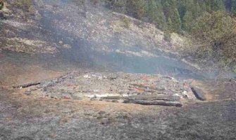 Sinjajevina: U požaru izgorjele dvije kuće 