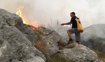 Izviđači i planinke sa Cetinja pomažu u gašenju požara na Lovćenu