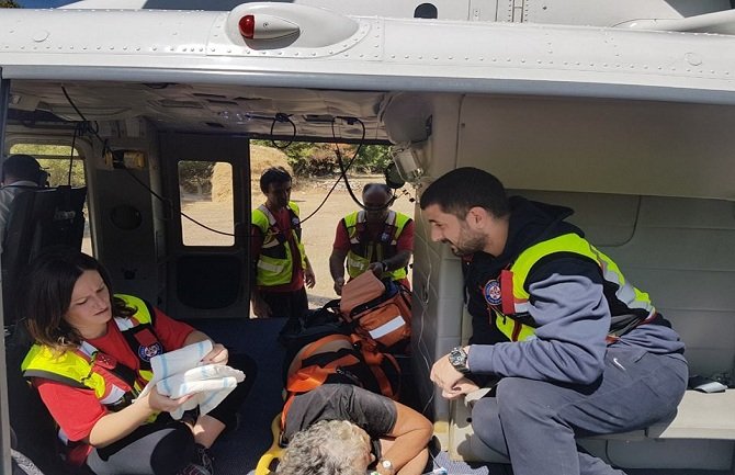 Uspješno završena akcija spašavanja povrijeđene žene kod Sozine