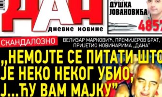 Prijetnje i psovke: Objavljen snimak razgovora novinara Dana i brata premijera