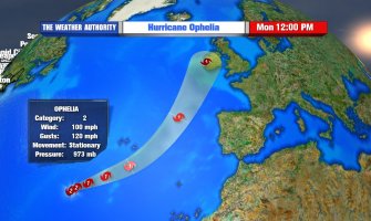 Uragan Ofelija se kreće ka Evropi, prva na udaru Irska