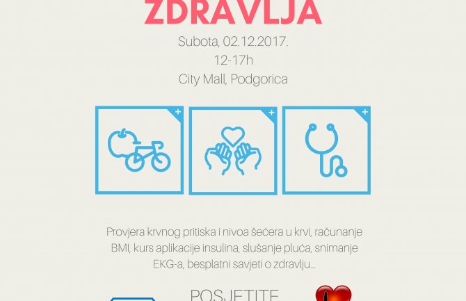 Posjetioci City mall-a sjutra mogu besplatno da provjere pritisak, šećer...