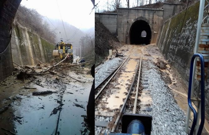 Nakon odrona kod Kolašina željeznički saobraćaj normalizovan