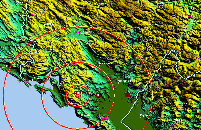 Slabiji zemljotres kod Cetinja