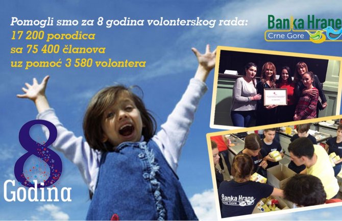 Banka hrane slavi osmi rođendan: Narodna kuhinja neophodna svakom gradu u Crnoj Gori