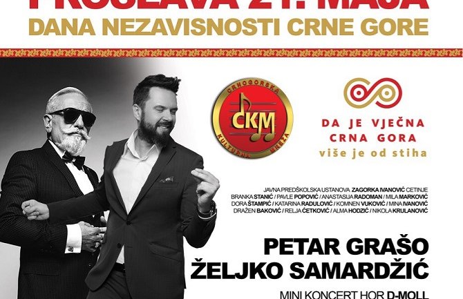 Proslava Dana nezavisnosti: Željko Samardžić i Petar Grašo na Cetinju 21. maja