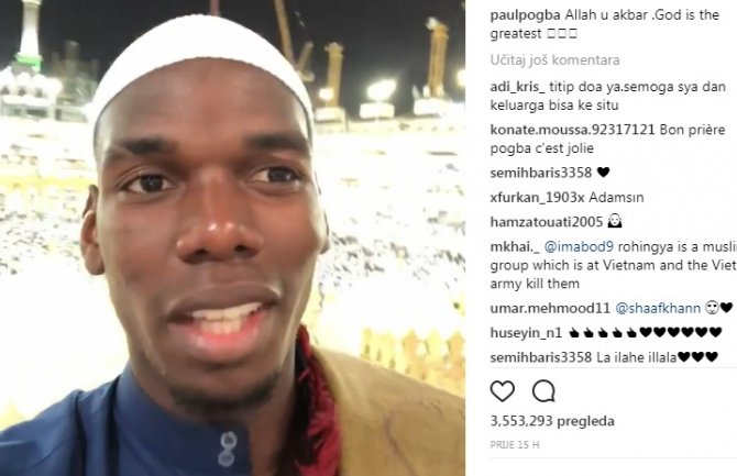 Paul Pogba na hodočašću u Meki:  Ovo je fantastično mjesto (VIDEO)