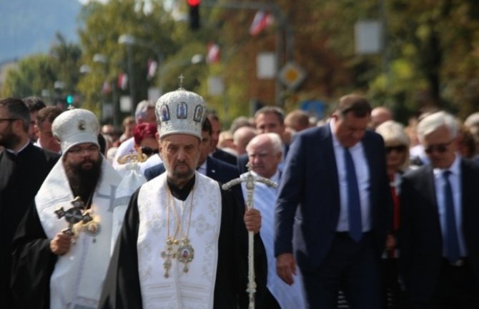 Kačavenda predvodio litiju u Banjaluci uz politički vrh Republike Srpske