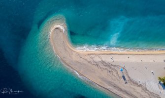 Čuvena plaža Zlatni rat opet promijenila izgled zbog oluje(FOTO)