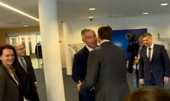 Srdačan pozdrav Đukanovića i Vučića u Briselu (VIDEO)