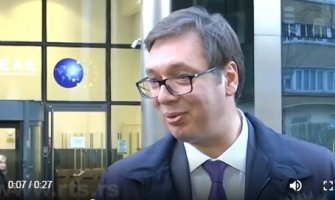 Vučić u Briselu proslavio slavu, kolegama iz regiona poslužio posnu pitu