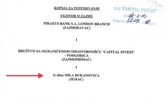 Capital invest: Kredibilitet i ugled Đukanovića bio presudan za dobijanje kredita