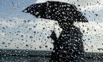 Kiša, na sjeveru snijeg, prestanak padavina poslijepodne