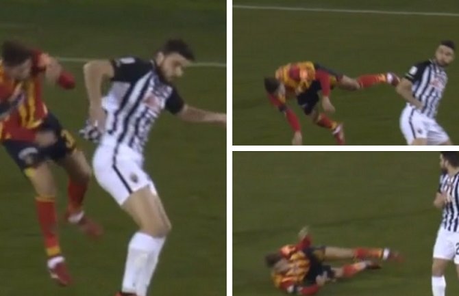 Serija B: Meč prekinut nakon 5 sekundi, fudbaler se onesvijestio nakon sudara