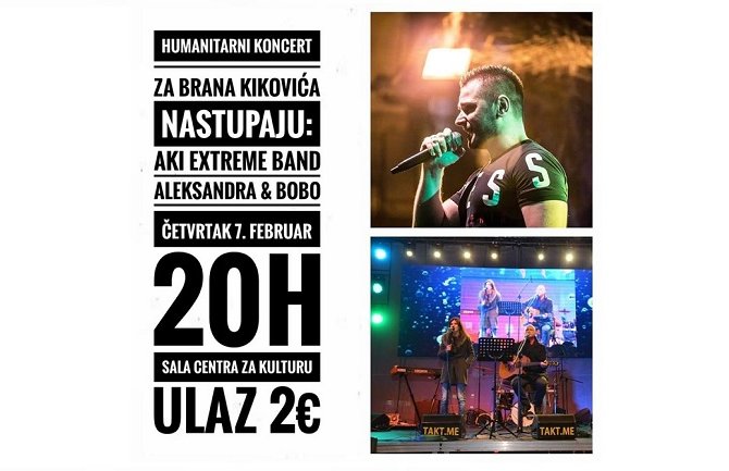 Humanitarni koncert za pomoć 28-godišnjem Berancu u četvrtak