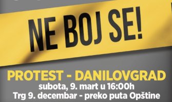 9. marta protest u Danilovgradu