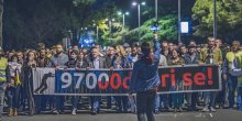 Protest u Podgorici:Prazni frižideri i prazni džepovi - to je naša politika (VIDEO)