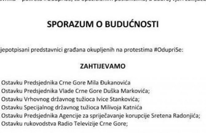 Opozicija potpisala Sporazum o budućnosti, evo šta piše u njemu(FOTO)