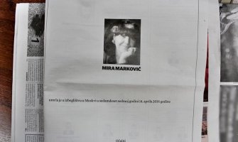 Oprostili se čituljom od majke Mire