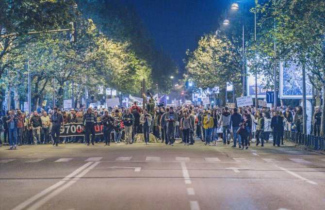 Sa građanskog protesta u Podgorici poručeno: Nećemo odustati dok ne smijenimo aktuelnu vlast (FOTO)