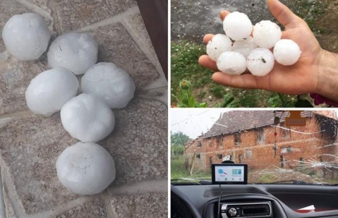 Nevrijeme u Hrvatskoj: Grad veličine golf loptice u Slavoniji,oluje u Dalmaciji (VIDEO)