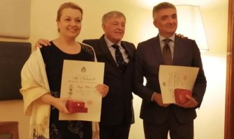 Sanja i Miodrag Vlahović odlikovani ordenom Danila I