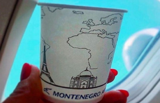 Kompanija Montenegro Airlines umjesto plastičnih pića služe u papirnim čašama