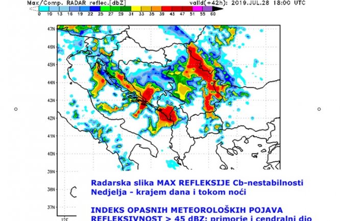 Večeras nevrijeme, crveni i narandžasti meteoalarm, moguće vremenske nepogode