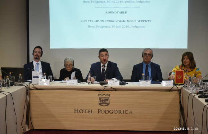 Crnogorski Zakon o audio-vizuelnim medijskim uslugama da bude usklađen sa međunarodnim standardima 