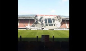 Srušio se krov na stadionu AZ Alkmara, uništene tribine