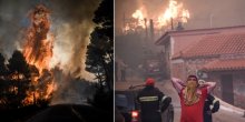 Veliki požari u Grčkoj: Evakuisani manastiri, sela, vjetar raznosi pepeo kilometrima(VIDEO)