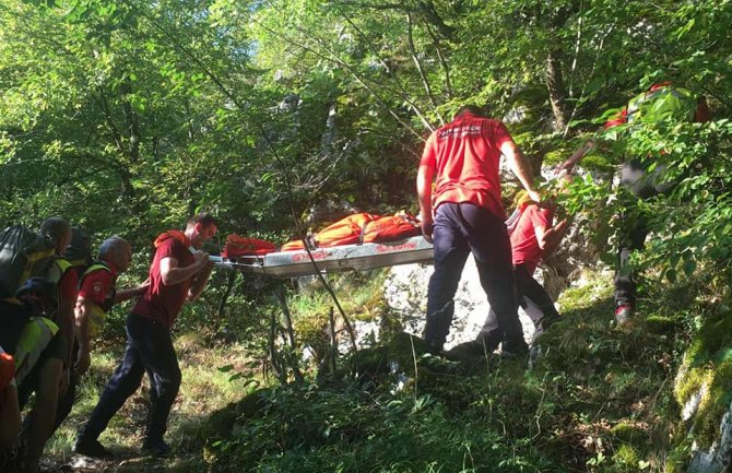 Novosađanka povrijeđena u kanjonu Nevidio, spasili je pripadnici GSS-a